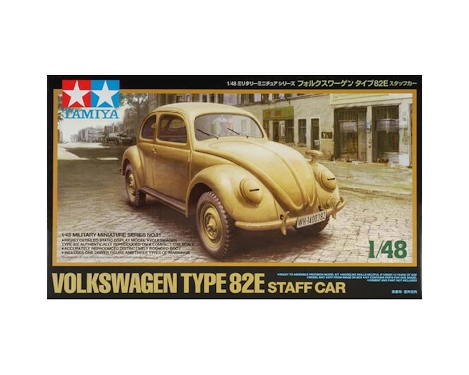 Tamiya 1/48 Volkswagen Type 82E Staff Car Model Kit [TAM32531
