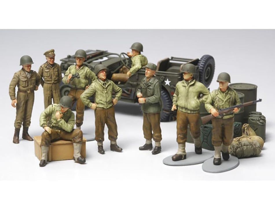 Tamiya 1/48 WWII US Infantry At Rest Plastic Model Kit w/Figures