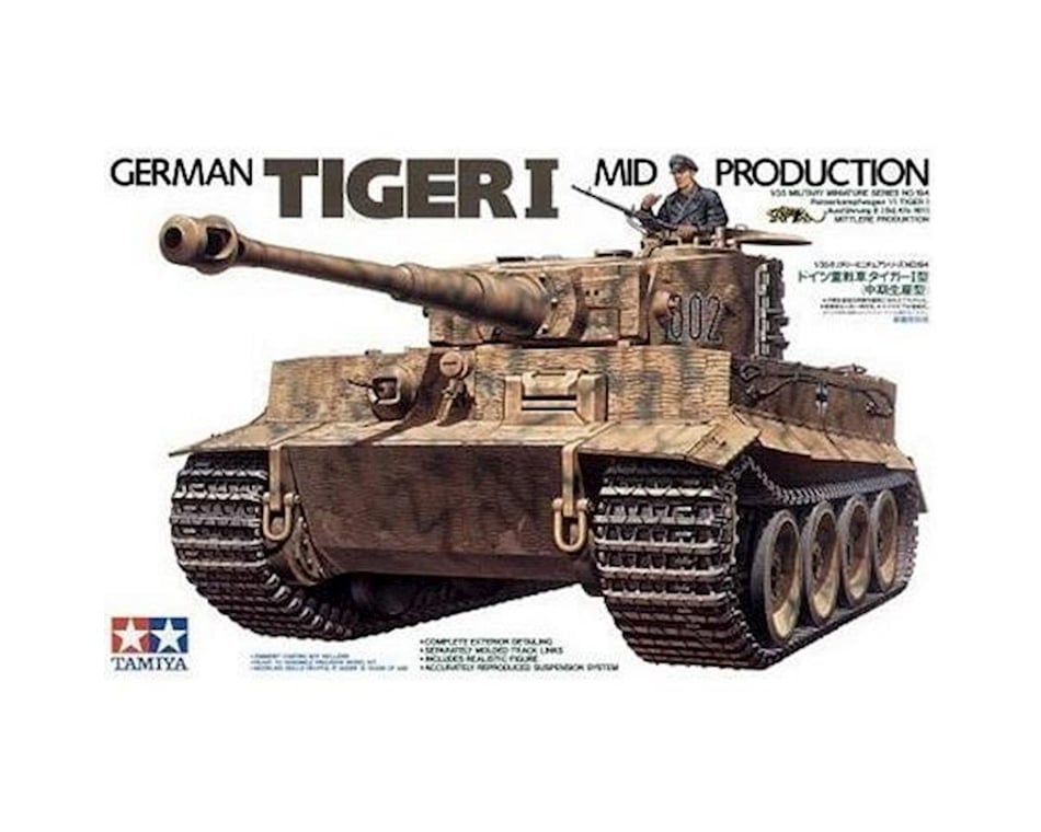 Tamiya 1/48 German Heavy Tank Tiger I Early Production Eastern