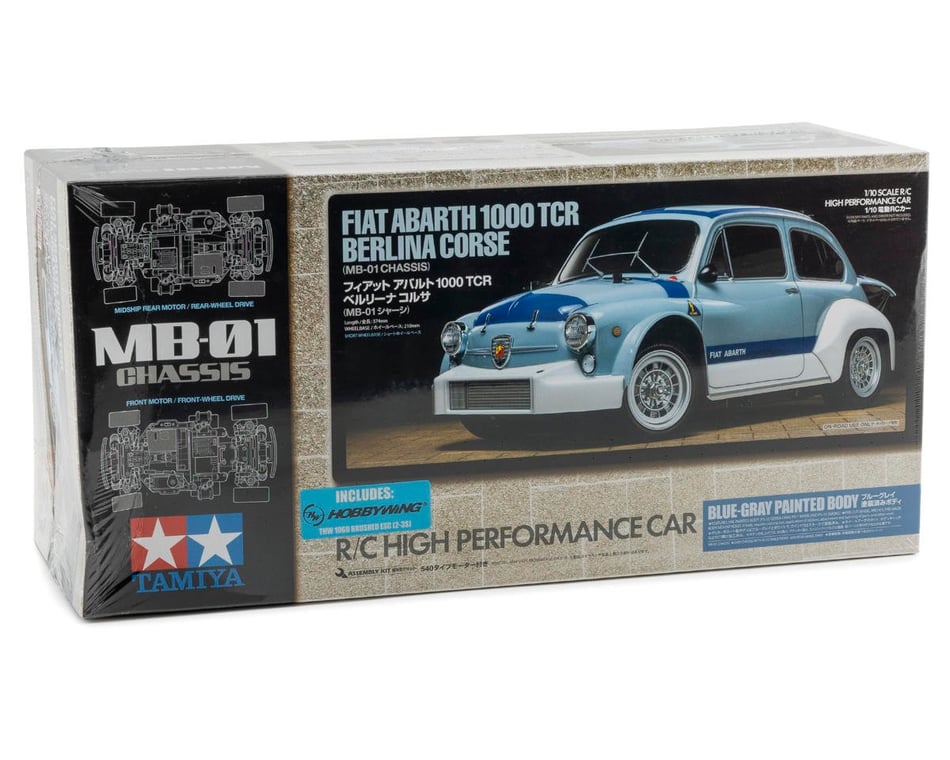 Tamiya Fiat Abarth 1000 TCR Berlina Corse 2WD On-Road Kit (MB-01)  (Pre-Painted) [TAM47492-60A] - HobbyTown