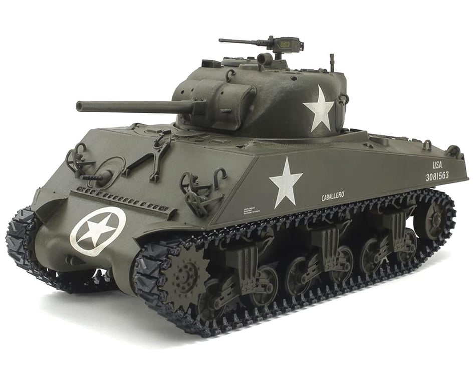 Tamiya 1/35 U.S. M4A3 Sherman Medium RC Model Tank Kit [TAM48217