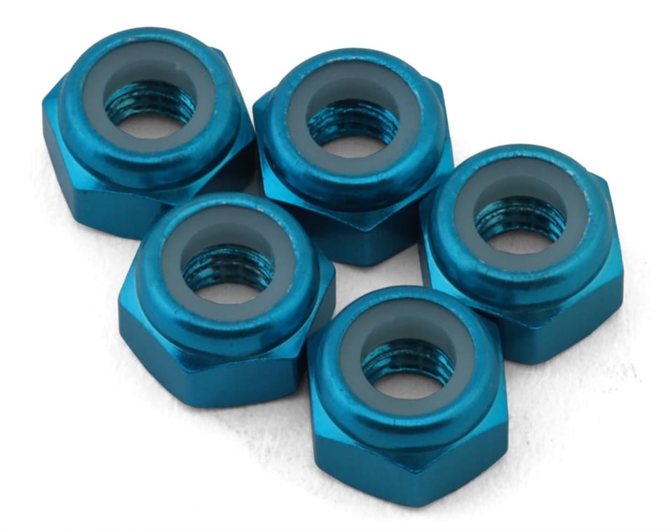 Tamiya 4mm Aluminum Lock Nuts (Blue) (5) [TAM54080] - HobbyTown