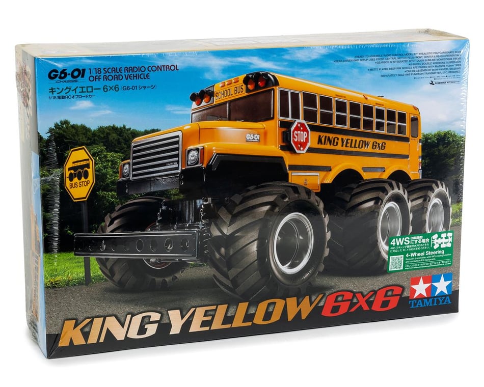 Tamiya King Yellow 6x6 G6-01 1/18 Monster Truck Kit [TAM58653