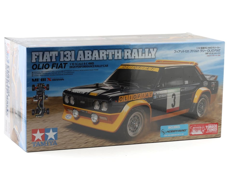 Tamiya Fiat 131 Abarth Rally Olio 1/10 4WD Electric Kit (MF-01X