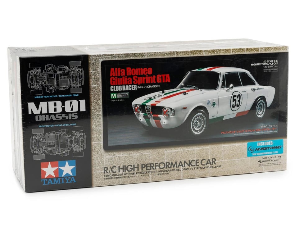 Tamiya Alfa Romeo Giulia Sprint GTA Club Racer 1/10 FWD/RWD On