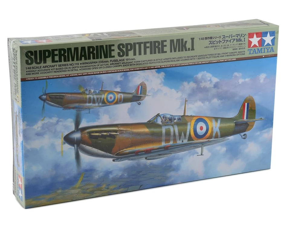 Tamiya Supermarine Spitfire Mk. I - 1:48 Scale % - Detail and