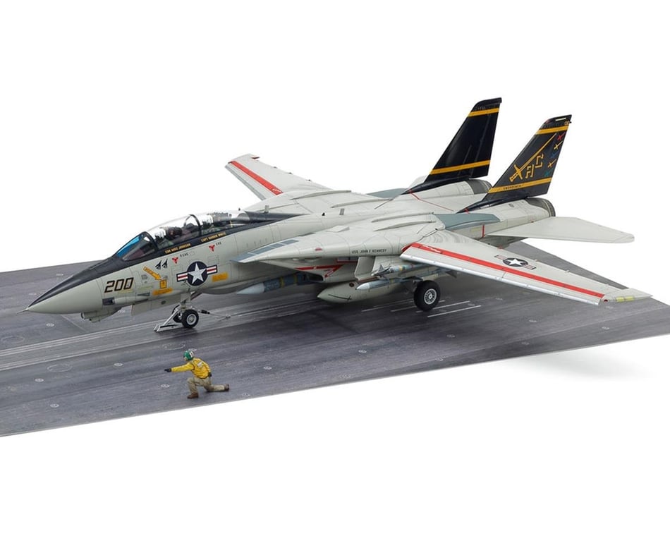 Tamiya 1/48 Grumman F-14A Tomcat Model Jet Kit w/Carrier Launch Set (Late  Model) [TAM61122] - HobbyTown