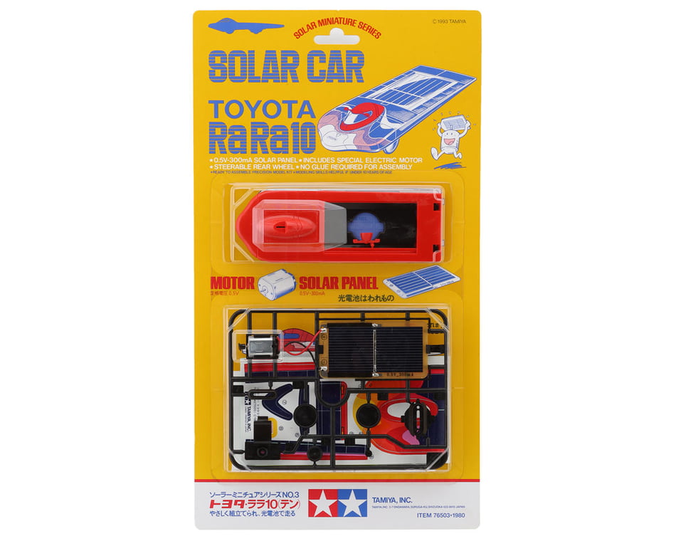 ☆rara☆ Tamiya Toyota RaRa X Solar Car Kit (Red) [TAM76503] - HobbyTown
