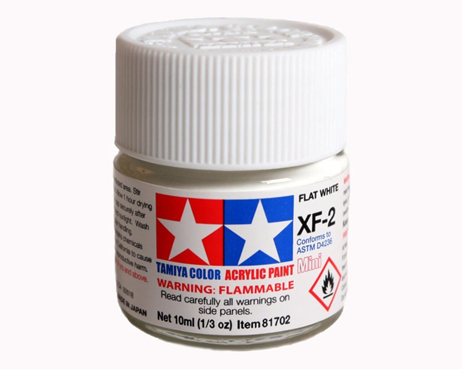 Tamiya XF-2 Flat White Acrylic Paint (10ml) [TAM81702] - HobbyTown