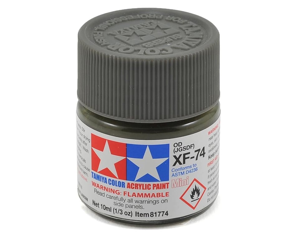 Tamiya XF-74 Flat Olive Drab Acrylic Paint (10ml) [TAM81774
