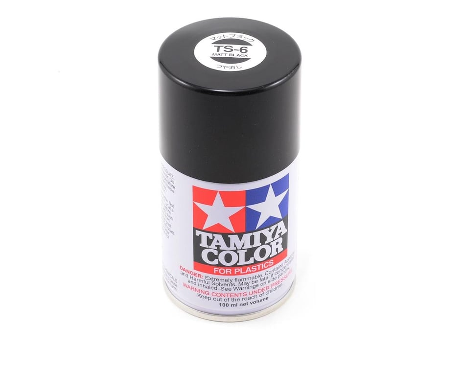 Tamiya TS-6 Matte Black Lacquer Spray Paint (100ml) [TAM85006] - HobbyTown
