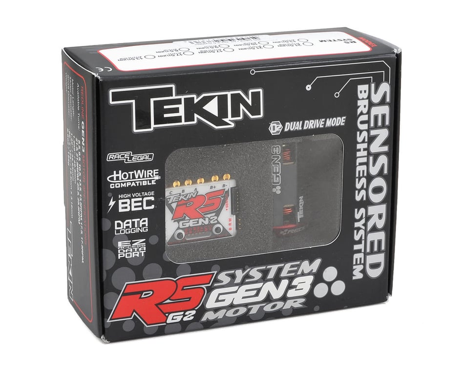 Tekin RS Gen2 Sensored Brushless ESC/Gen3 Motor Combo (13.5T RPM