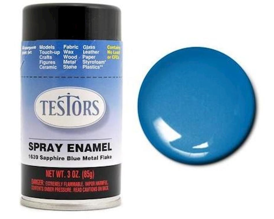 Testors 1210 Gloss Bright Blue Enamel 3 oz Spray Paint Can – Sidetrack Hobby