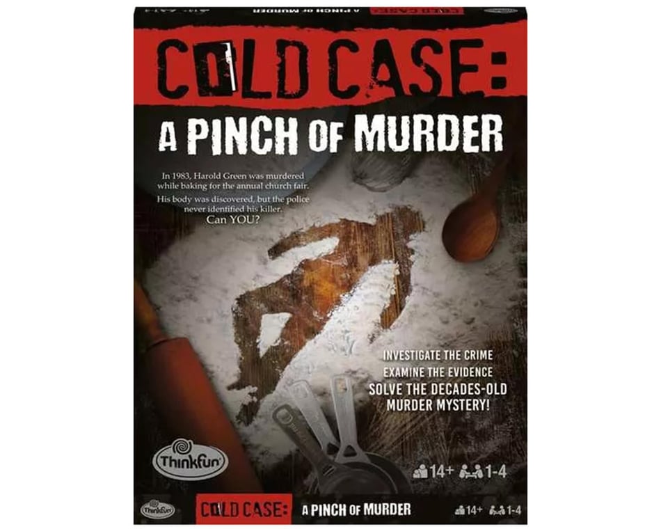 ThinkFun Cold Case: A Pinch Of Murder A Murder Mystery Game In A Box For Ages 14 And Up
