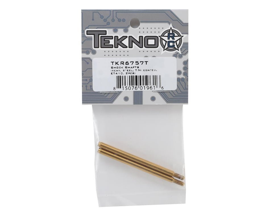 Tekno RC 6757T Shock Shafts Rear Steel Upgrade TiNi Coated 1pr ET410 ET410.2 New 