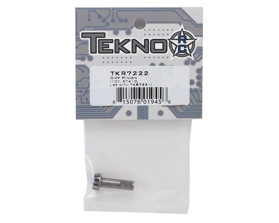 10t, ET410, use with TKR7221 Tekno TKR7222 Diff Pinion 