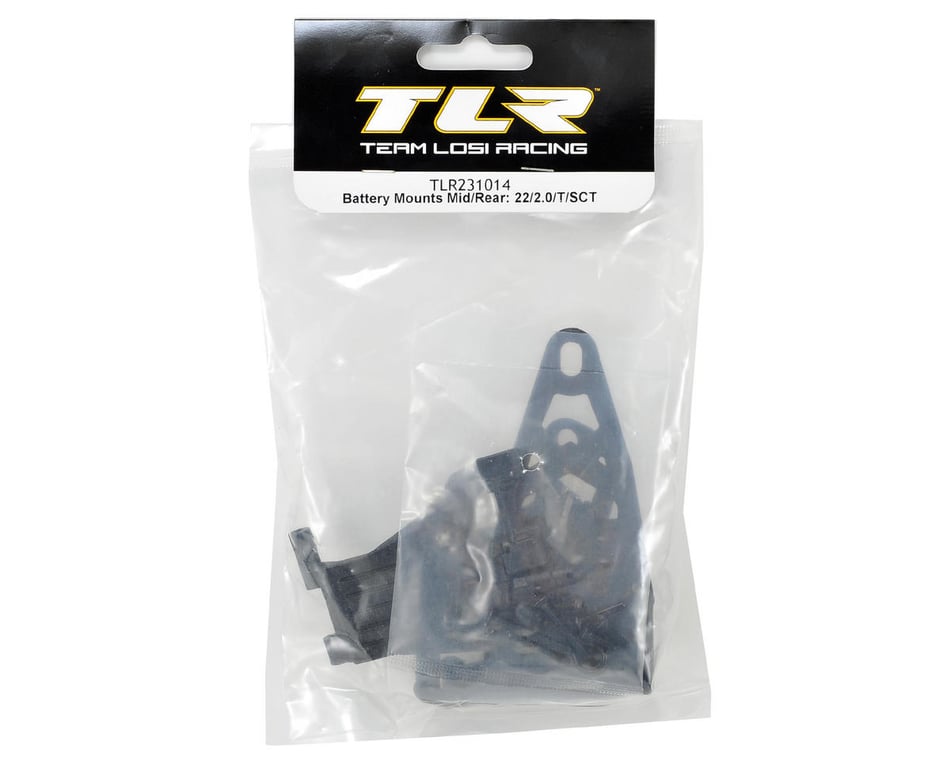 Team Losi Racing TLR231014 Battery Mounts Mid/Rear 22 & 22 2.0 Buggy & 22SCT 