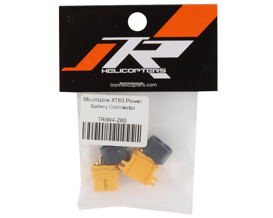 Tron Helicopters Mountable XT60 Battery Connector Set [TR694-260