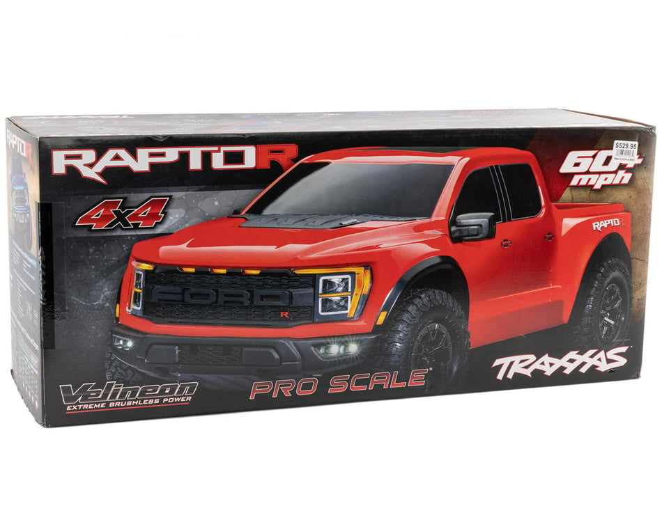 Traxxas Ford Raptor R 4x4 VXL Brushless RTR 1 10 4WD Truck Red TRA101076 4 RED HobbyTown