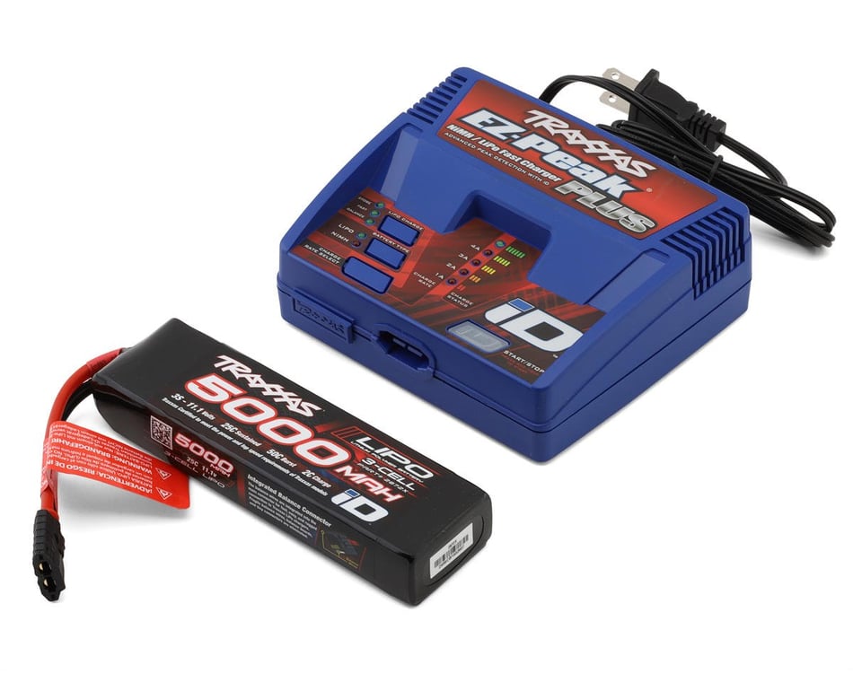 Traxxas ID charger shops and 5000mAh 3s lipo