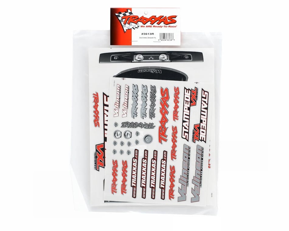 Traxxas Stampede Decal Sheet (2) (VXL) [TRA3613R] - HobbyTown
