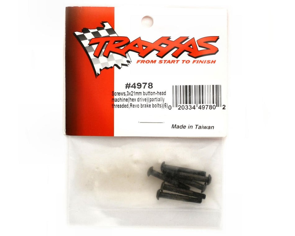 Traxxas 3x21mm Button Head Machine Screws (6)