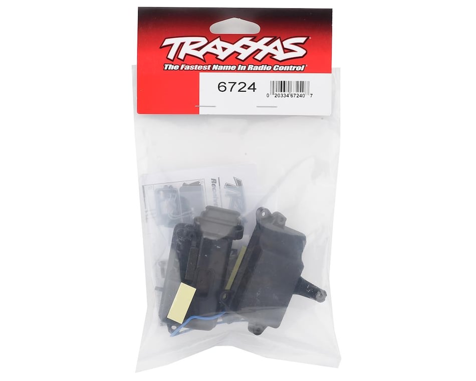 Traxxas 8224X – Coperchio Scatola Ricevitore Per TRX-4, Con Guarnizione E Grasso, Ricambio Originale