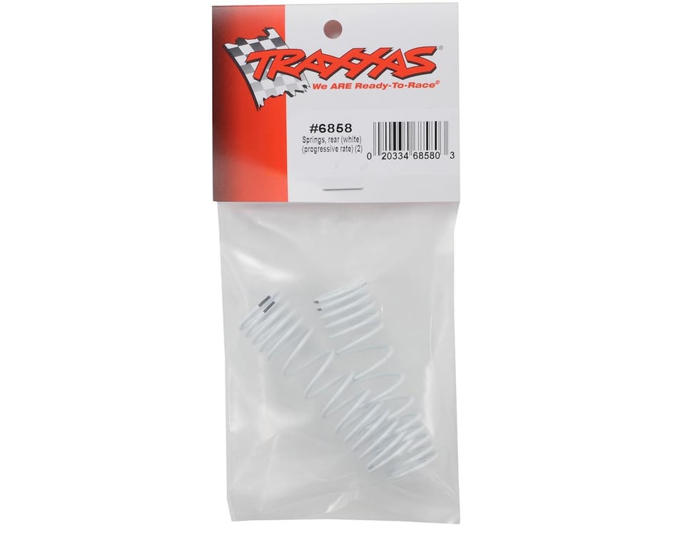 Traxxas 6858 Rear Springs, Bianco