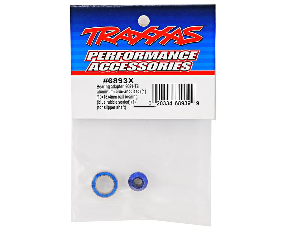 with bearing Traxxas 6893X Blue-Anodized Aluminum Bearing Adapter 