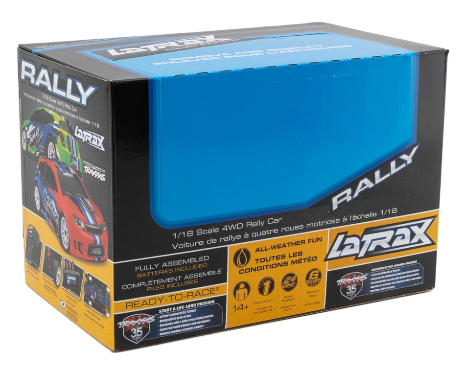 Traxxas 1/18 Latrax Rally RTR 4WD Electric Rally Car (Red/Blue