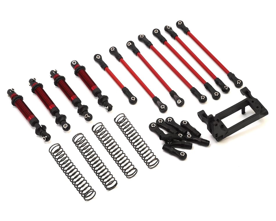 Traxxas TRX-4 Complete Long Arm Lift Kit (Red)