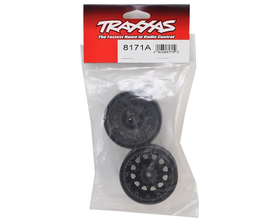 2 Traxxas 8171A Method 105 Wheels 2.2' Charcoal Gray Beadlock Needs Rings 