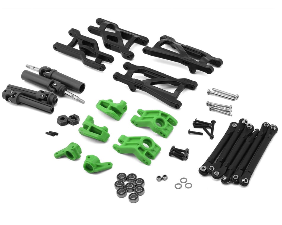 Traxxas Outer Driveline+Susp Kit Hd Green Slash [TRA9181-GRN