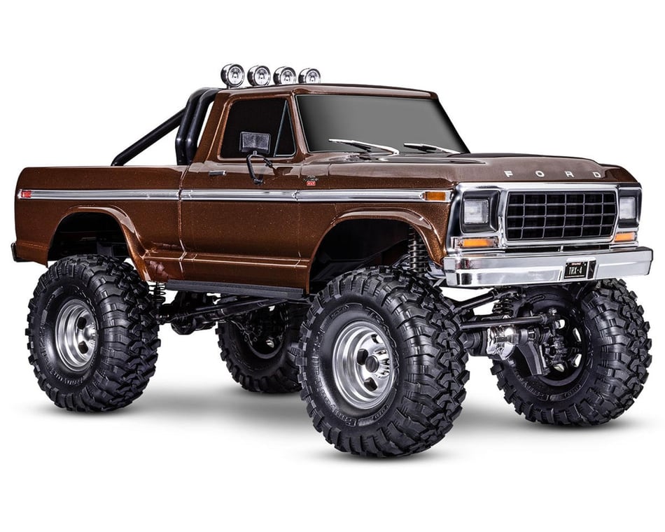 Traxxas TRX-4 1/10 High Trail Edition RC Crawler w/'79 Ford F-150 Ranger  XLT Body (Brown) & TQi 2.4GHz Radio