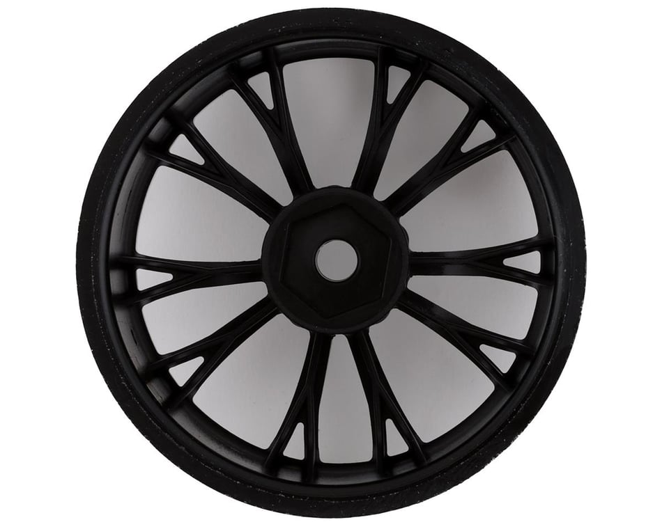 Traxxas Weld 2.2/3.0 Drag Racing Rear Wheels w/12mm Hex Chrome w/Black