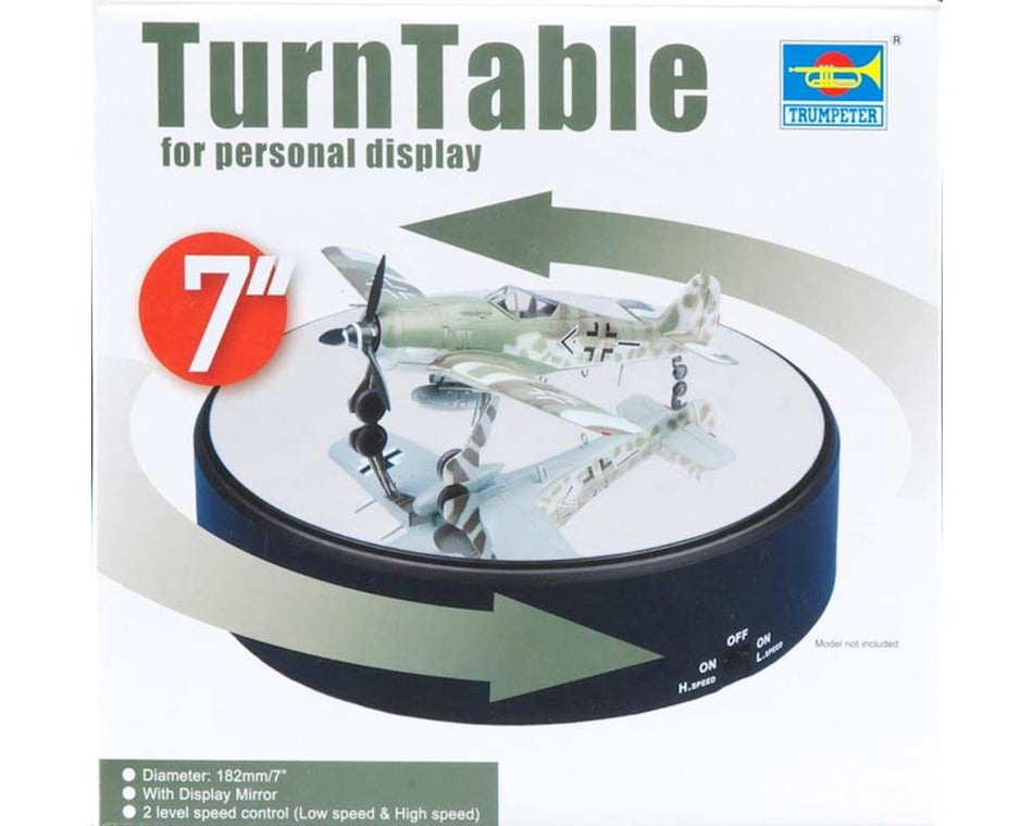 Trumpeter Modelling Tools Battery Operated Round Mirrored Display Turntable 