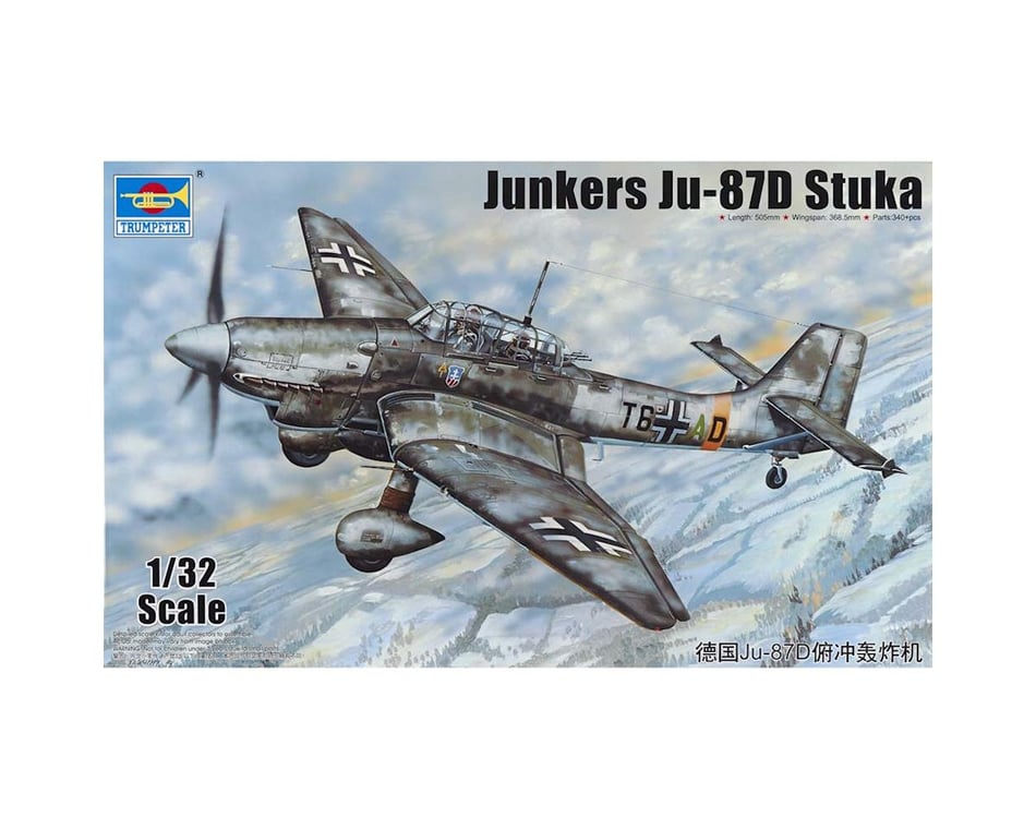 Trumpeter Junkers Ju-87D Stuka German Aircraft 1:32 scale model kit 3217