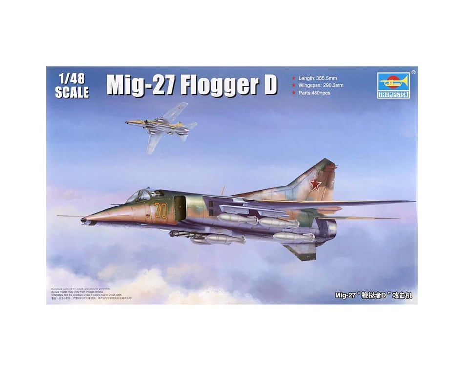 Trumpeter Scale Models 5802 1/48 MIG-27 Flogger D Russian Fighter