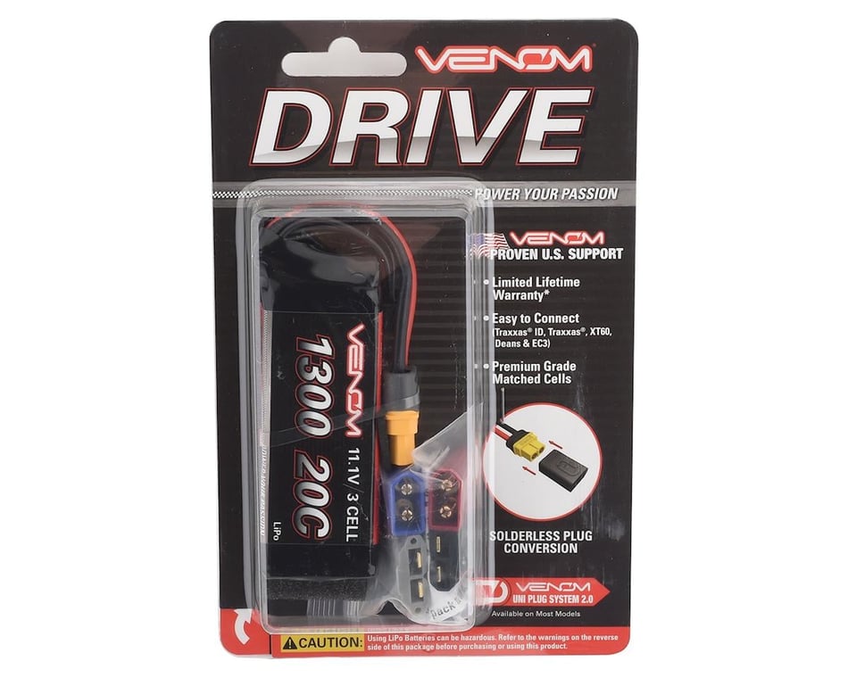 Venom Power 3S LiPo 20C Battery Pack w/UNI 2.0 Connector (11.1V