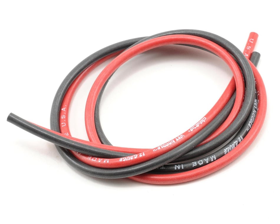 Deans Wet Noodle Wire (Red) (30') (12AWG) [WSD1434] - AMain Hobbies