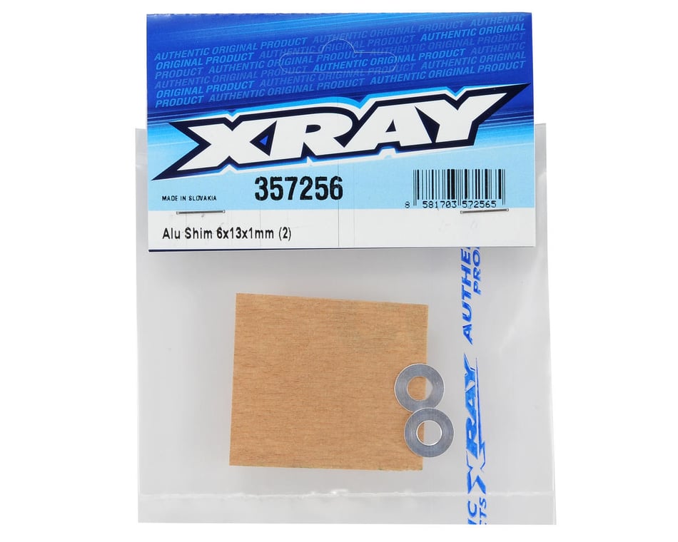 XRAY 6x13x1mm Aluminum Shim (2) [XRA357256] - HobbyTown