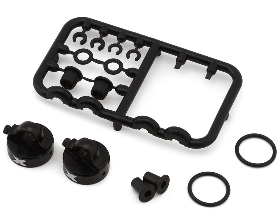 パーツ Ray XRAY Big Bore Aluminum Shock Caps w/Vent Hole (2) [XRA368054
