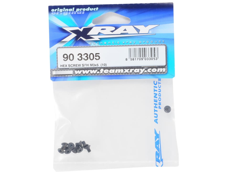 XRAY 3x5mm Flat Head Hex Screw (10) [XRA903305] - HobbyTown