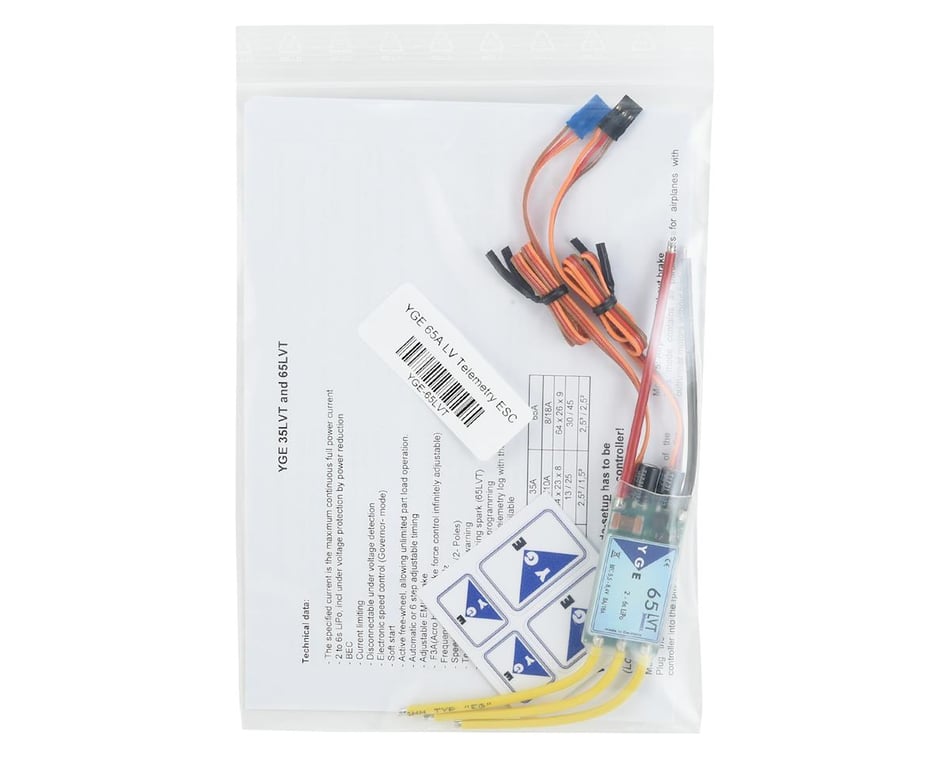 YGE 65A LV Telemetry ESC [YGE-65LVT] - HobbyTown