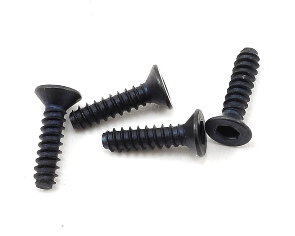 Yokomo 2x8mm Flat Head Tapping Hex Screw (4) [YOKZC-F28TPHA