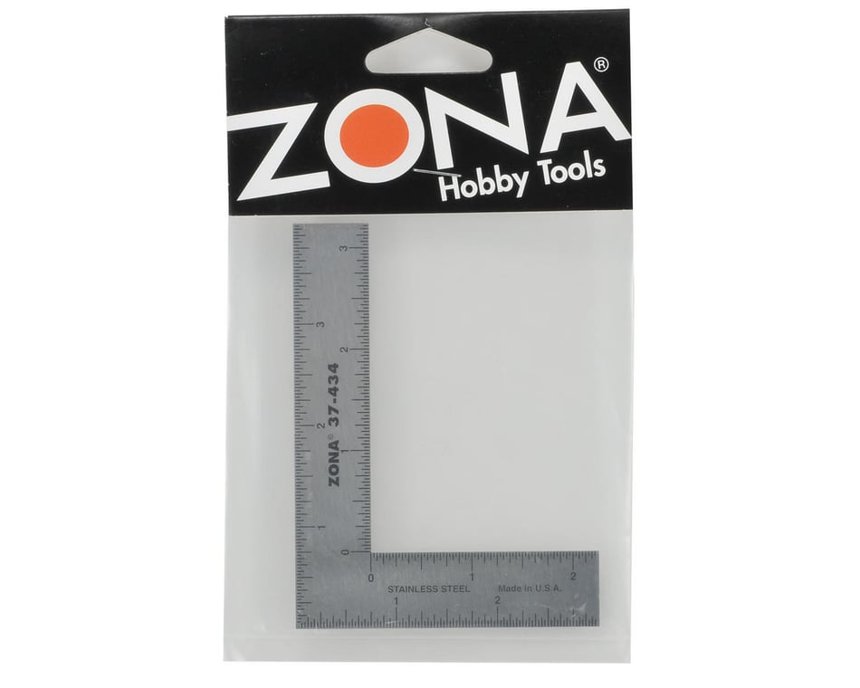 Zona 37-434 L-Square, Stainless Steel, 3-Inch x 4-Inch