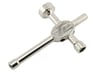 Image 1 for Losi 4-Way Steel Wrench (17mm, 10mm, 8mm, 1/4") (LST2, XXL/2)
