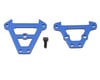Image 1 for Traxxas Front & Rear Aluminum Bulkhead Tie Bars (Blue)