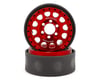 Vanquish Products Method 105 1.9 Beadlock Crawler Wheels (Red/Black) (2)