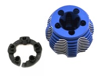 Traxxas TRX 2.5 Cooling head, PowerTune (machined aluminum, blue-anodized) (TRX and 2.5R)/ head prot